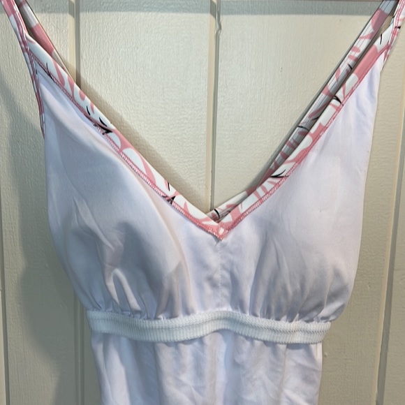 Kona Sol One Piece Swimsuit Pink and White - Picture 8 of 10